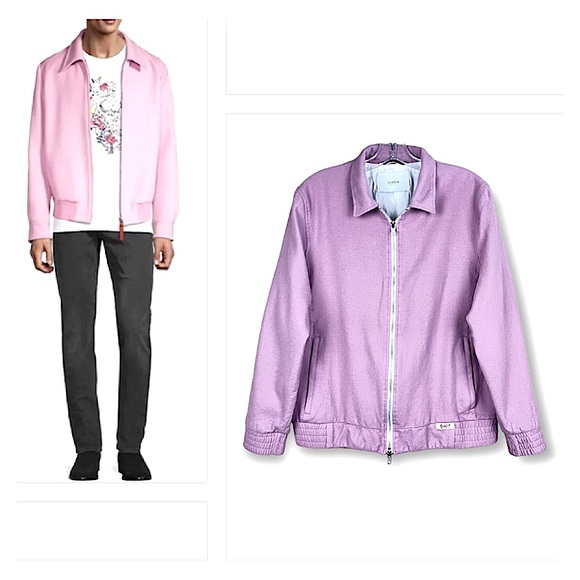 Ovadia Collection McGregor Wool Zip-Front Jacket Best Jacket-Bobby Report Sz L - Picture 5 of 14